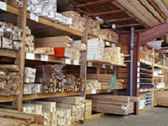 Stellingkast met hout